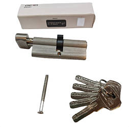 Циліндр серцевина личинка чіпка трилок дверного замка OCTO PROFI (40*50T) з барашком із боку 50