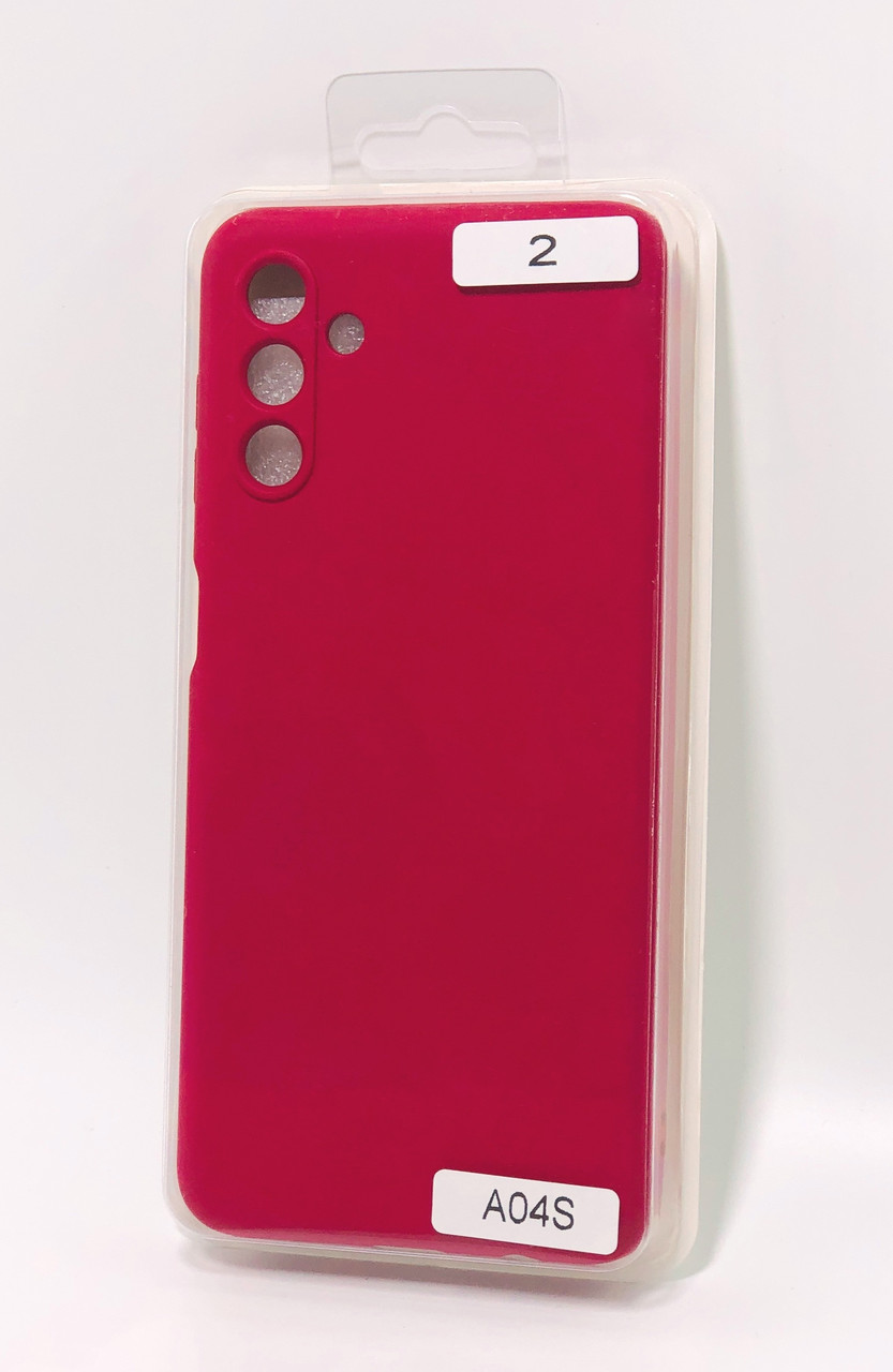 Чохол для телефону Samsung A04s/A047 Silicone Original FULL №2 Rose red (4you)