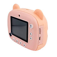 Детский цифровой фотоаппарат М3 с печатью фотографий розовый