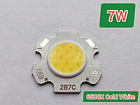 Светодиодная матрица LED COB 7W 6500K Сold White 2B7C / Холодный белый свет