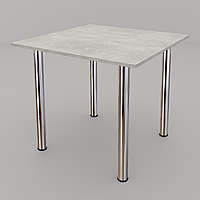 Квадратный обеденный стол на хромированных ножках ЯРЛ ф-ка Неман 900*900*750h мм
