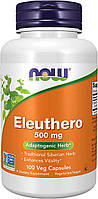 Элеутерококк Eleuthero Now Foods 500 мг 100 вегетарианских капсул CM, код: 7746465