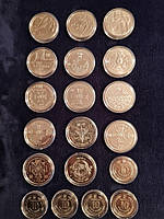 Повний набір монет 10 гривень серії ЗСУ (19шт.) в капсулах