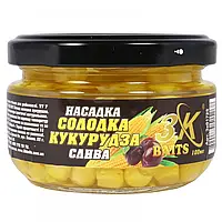 Насадка 3KBaits Сладкая кукуруза Premium Слива 100 мл