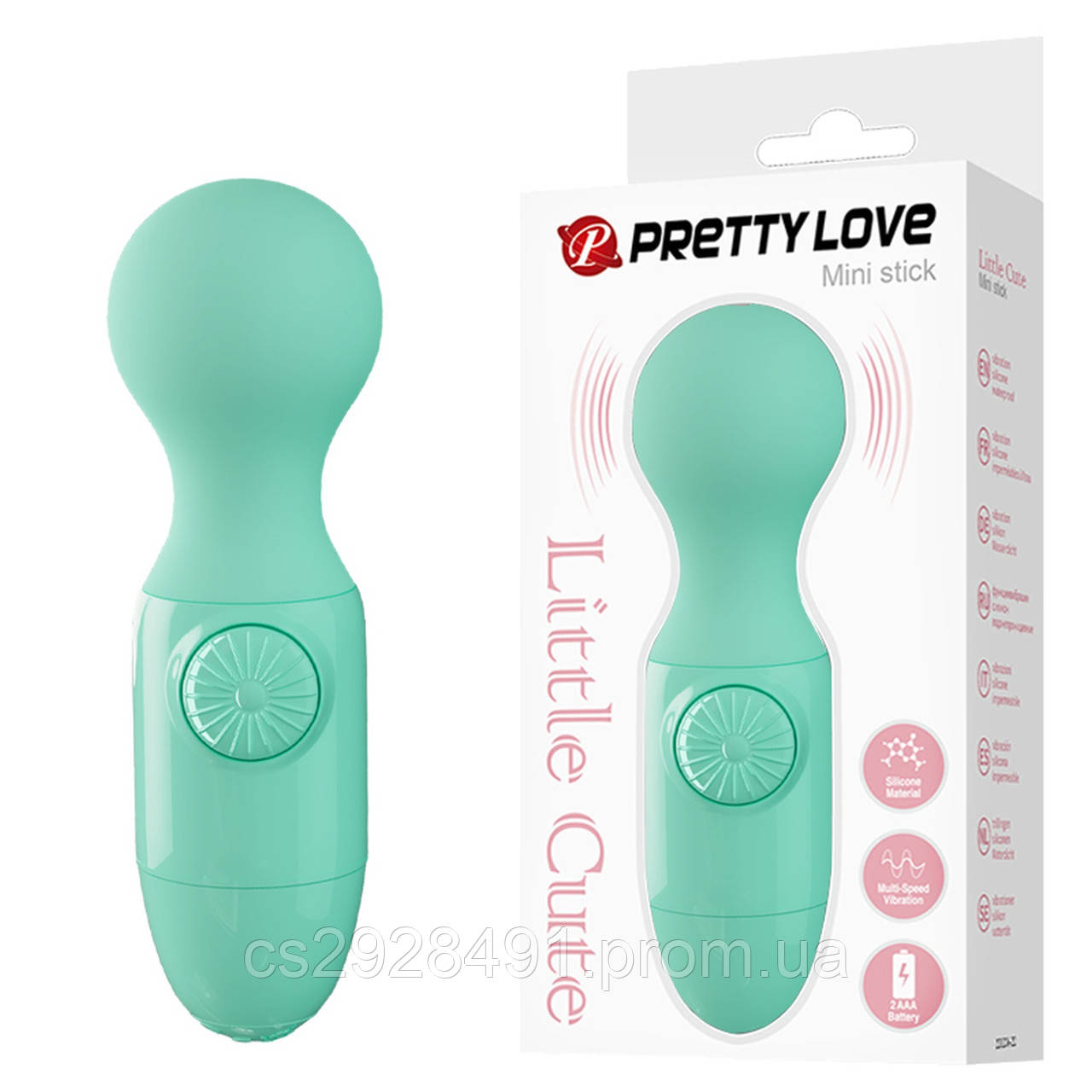 Вібромасажер PRETTY LOVE Mini stick Green, Little Cute Vibration