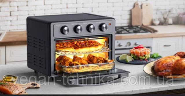 Мультипіч-аерофритюрниця Tekhniko AirMatic 22 Air Fryer - міні-духовка з конвекцією, грилем і тостером