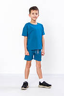 Дитячий літній  костюм для хлопчика, шорти і футболка, двохнитка, від 110см до 134см