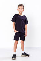 Дитячий літній  костюм для хлопчика, шорти і футболка, двохнитка, від 110см до 134см