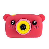 Детский цифровой фотоаппарат Smart Kids GM-24 с розовыми и играми.