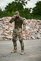 Тактический летний костюм пиксельный для военнослужащих, Армейская форма пиксель Убакс и Штаны с наколенниками