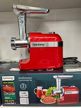 М'ясорубка Rainberg RB 2270 RED (4 шт.)