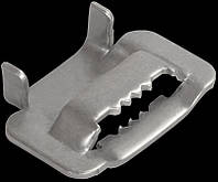 Скріпа для монтажної стрічки із зубами сталь AISI 304