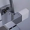 Душова система з термостатом GAPPO G2407-50, вилив - перемикач на лійку, білий/хром, фото 3