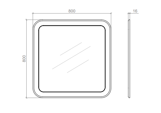 Дзеркало Sacramento, оливкове 80 см, фото 1