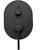 Душовий гарнітур прихованого монтажу REA OVAL BLACK + BOX чорний, фото 9