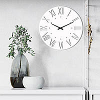 Білий настінний годинник Moku Otaru (38 x 38 см)