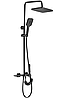 Душовий гарнітур REA HELIX BLACK з виливом, фото 7