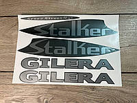 Комплект наклеек GILERA STALKER виниловые . на скутер мопед мотоцикл