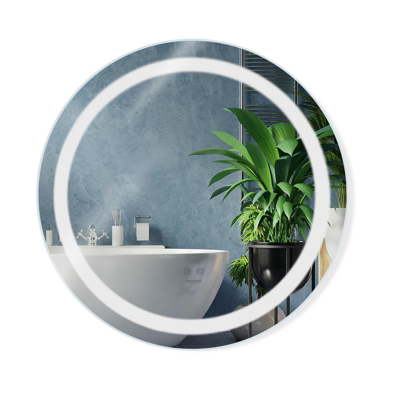 Дзеркало Kroner KRP Spiegel R2 - 6060 з LED-підсвіткою та антизапотіванням