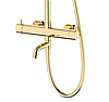 Душовий гарнітур Corsan LUGO GOLD з виливом, фото 5