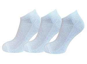 Шкарпетки чоловічі короткі сітка білі Xteam (600) р.40-44