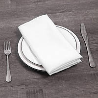 Белая хлопковая салфетка для сервировки стола, сервировочная салфетка 40*40 см