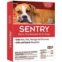 SENTRY Капли от блох, клещей и комаров для собак 15-30 кг