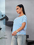 Футболка вільна смугаста, фото 8