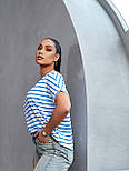 Футболка вільна смугаста, фото 9