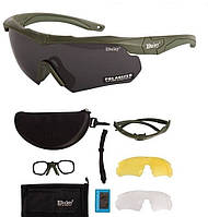 ZAQ Тактичні окуляри Daisy X10-X олива з діоптрією та поляризацією