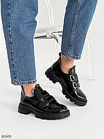 Premium! Женские кожаные черные туфли на каблуке весенние Натуральная кожа Весна Осень