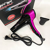 AIO Фен GEMEI GM-1766 2.6 кВт АС, жіночий фен для волосся, електрофен для волосся. Колір: фіолетовий
