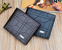 Стильный мужской кошелек портмоне классический экокожа Salex Стильний чоловічий гаманець портмоне класичний
