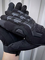 ZAQ Тактические перчатки M-pact цвет черный с черными накладками