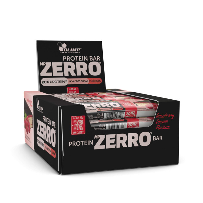 Батончик Olimp MR Zerro Protein Bar (малина) 25 x 50 g