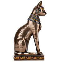 Статуэтка Veronese Египетская кошка 30х16х13 см 73559 полистоун покрытый бронзой