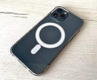 Чехол прозрачный с MagSafe на iPhone 12 Pro Max магнитный кейс для айфон 12 про макс