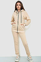 Спорт костюм жіночий двонитка, колір світло-бежевий, розмір 4XL-5XL, 102R7720