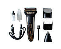 Электрическая мужская электробритва для бороды Gemei 598 сеточная аккумуляторная электробритва для мужчин akr