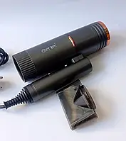 Маленький дорожный складной мини фен Gemei GM-1788 для сушки укладки волос компактный электрофен 1800 Вт akr