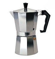 Гейзерна турка кавоварка для плити з алюмінію A-plus кавник гейзерного типу 450 мл на 9 чашок еспресо akr