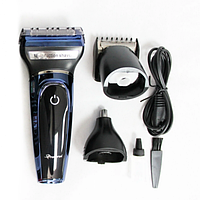 Триммер для стрижки волос носа ушей бровей Gemei GM-565 3в1 машинка для удаления волос на лице akr
