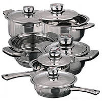 Набор кастрюль с крышками и сковородой Z.P.T. International Z.P.-1719 набор кухонный 19 предметов посуда для к