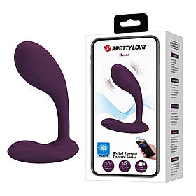 Вібратор PRETTY LOVE Baird Purple, 12 vibration functions Mobile APP Long-distance Control