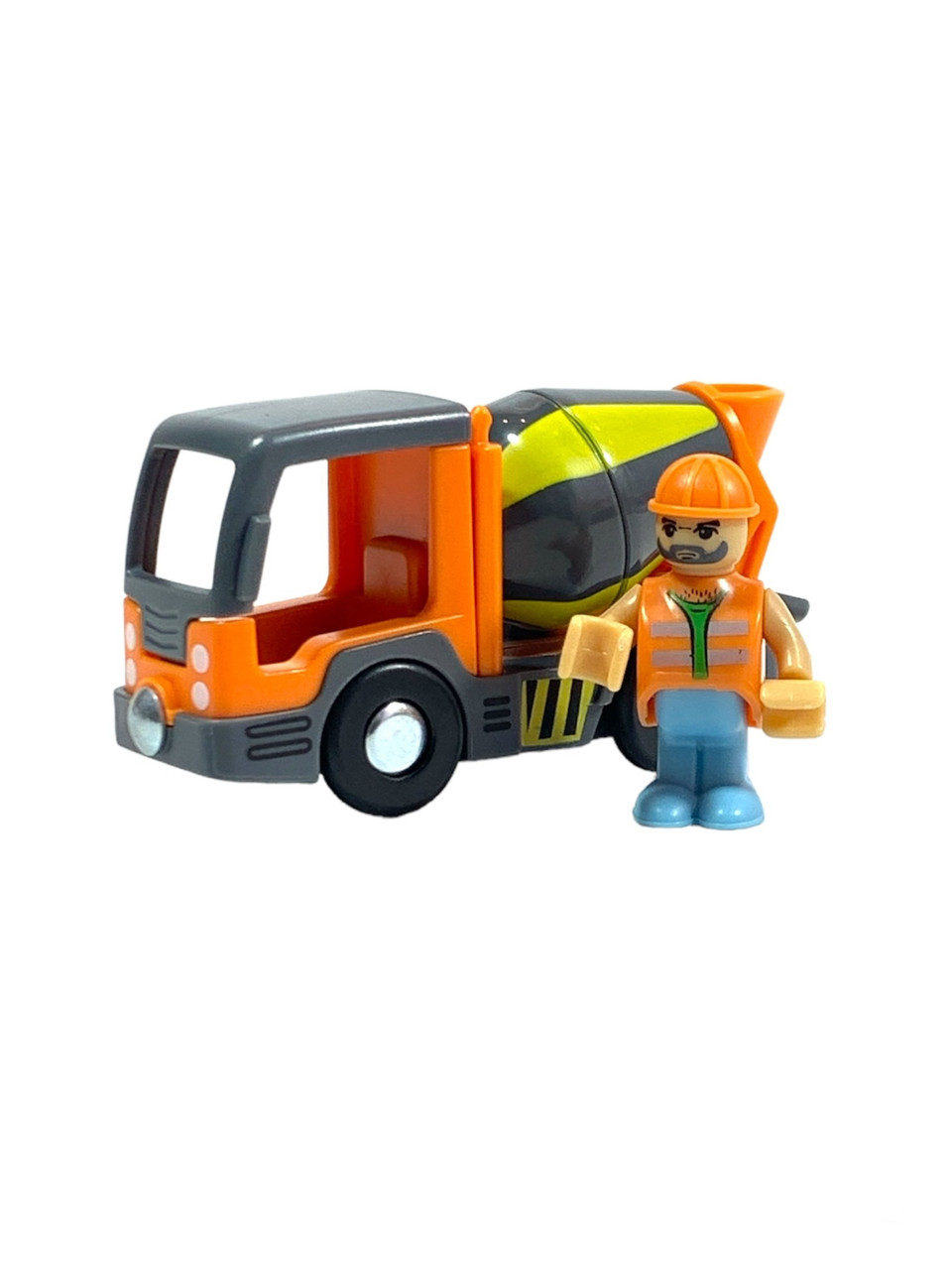 Машинка бетономішалка для дерев'яної залізниці Playtive, Hape, Viga Toys, Ikea
