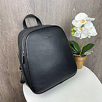Черный Женский прогулочный рюкзак городской сумка Karlos Markoni люкс качество сумка-рюкзак Карлос Маркони