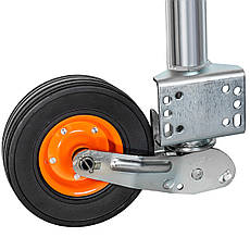 Опорне колесо KARTT Ø60 мм 400 кг автоматичне з роликом 220 x 65 мм KJW6005, фото 5