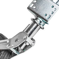 Опорне колесо KARTT Ø60 мм 400 кг автоматичне з роликом 220 x 65 мм KJW6005, фото 3