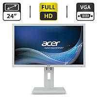 Монітор Acer B246HL / 24" (1920x1080) TN / USB-Hub, VGA, DVI, DispalyPort / Вбудовування колонки 2x 1W / VESA 100x100 + Кабелі