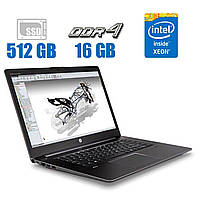 Ноутбук HP Zbook 15 G3/ 15.6" (1920x1080)/ Xeon E3-1505M v5/ 16 GB RAM/ 256 GB SSD/ Quadro M1000M 2GB